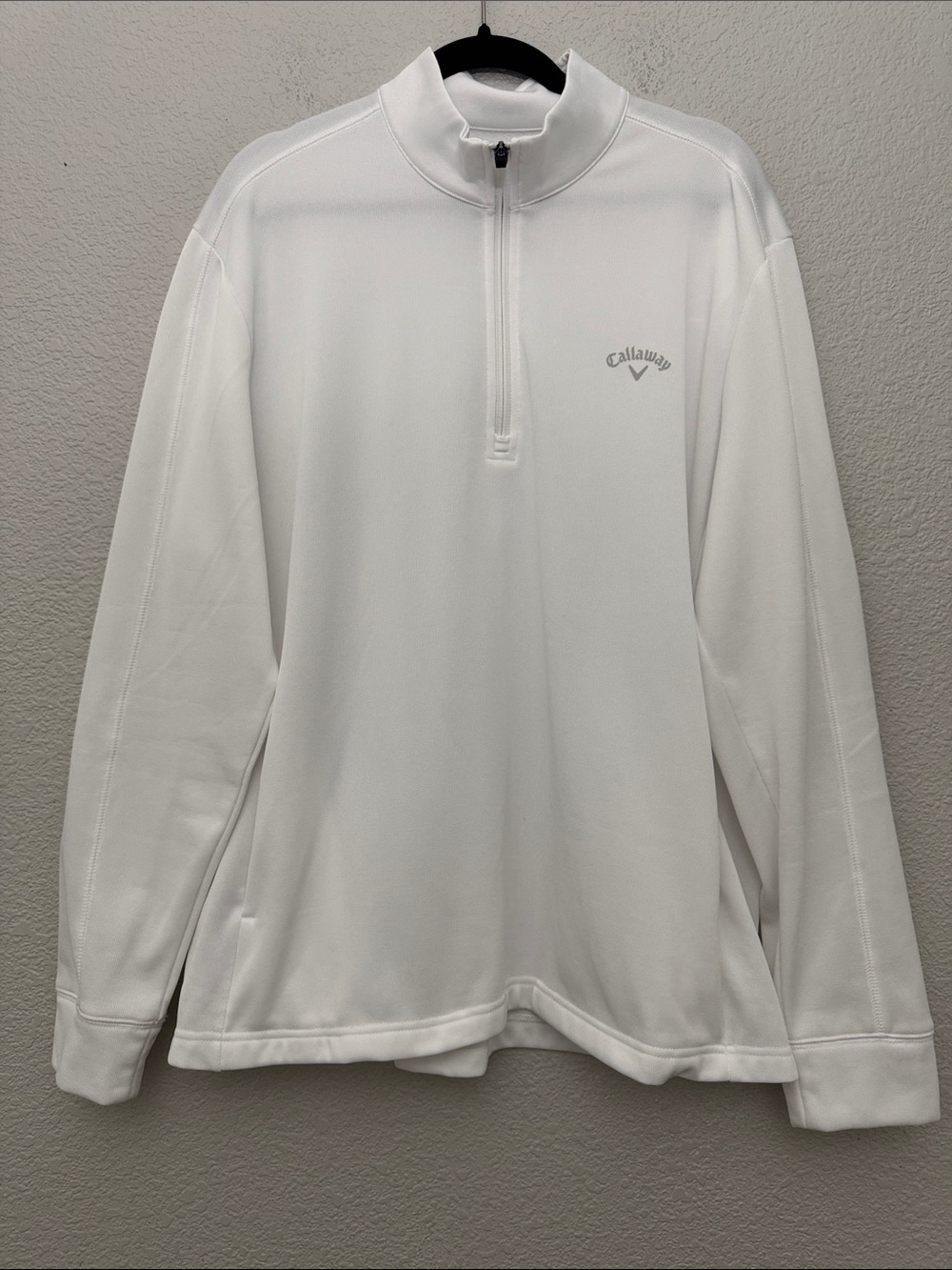 Callaway Quarter Zip Pullover White Men's Size XL Outdoor‎ Golf